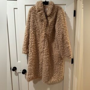 NWT - Anthropologie Teddy Faux Fur Jacket